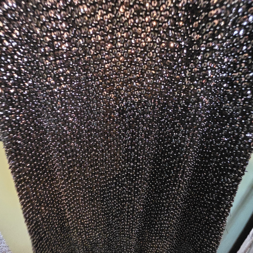 Diane Von Furstenberg Black Sequin Dress
